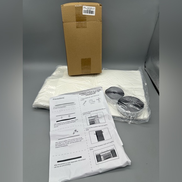 Air Conditioner Window Insulation Foam and Sealing Parts Kit - Picture 1 of 8